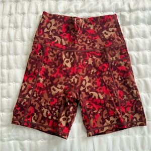 Aerie Red Biker Shorts